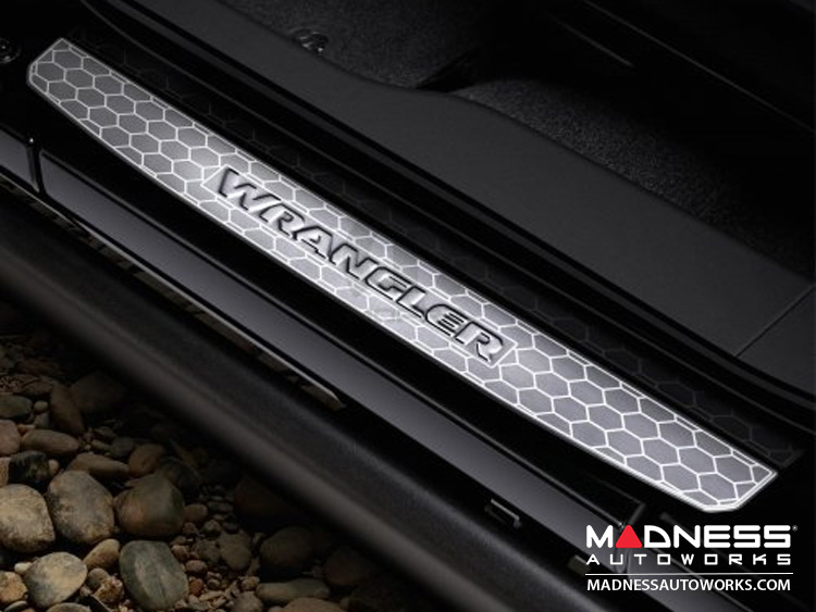 Jeep Wrangler JL Door Sill Guards - 4 Door - Stainless Steel 